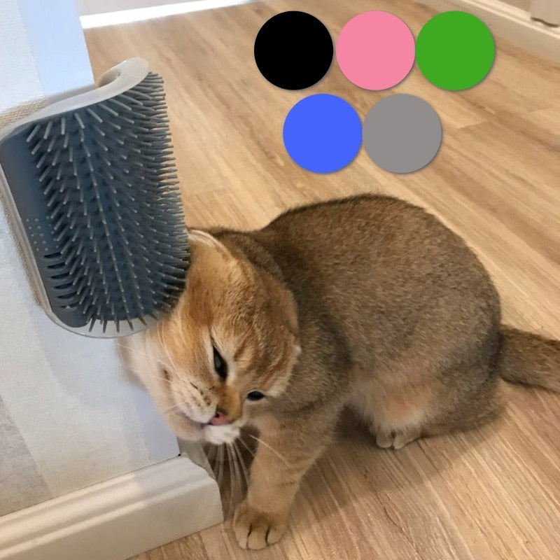 Brosse Auto-Brossage pour Chats - Massage & Peigne à Chatouilles