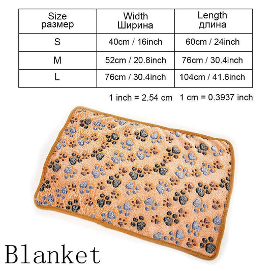 Lit et tapis pour chien - pour les tailles petites, moyennes et grandes