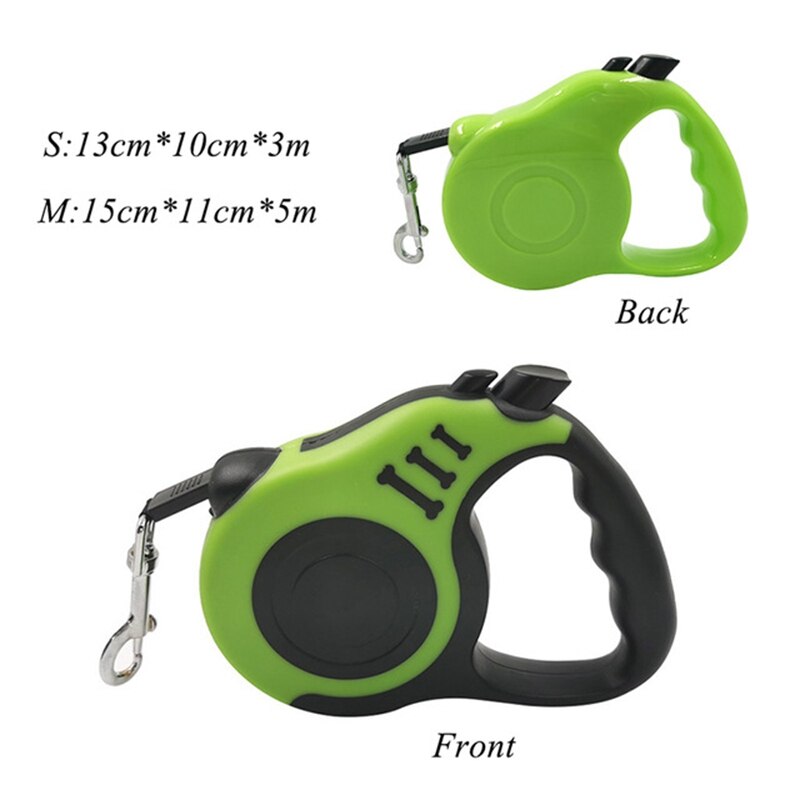 Retractable leash for dogs and cats - Made of nylon, suitable for medium to large sizes