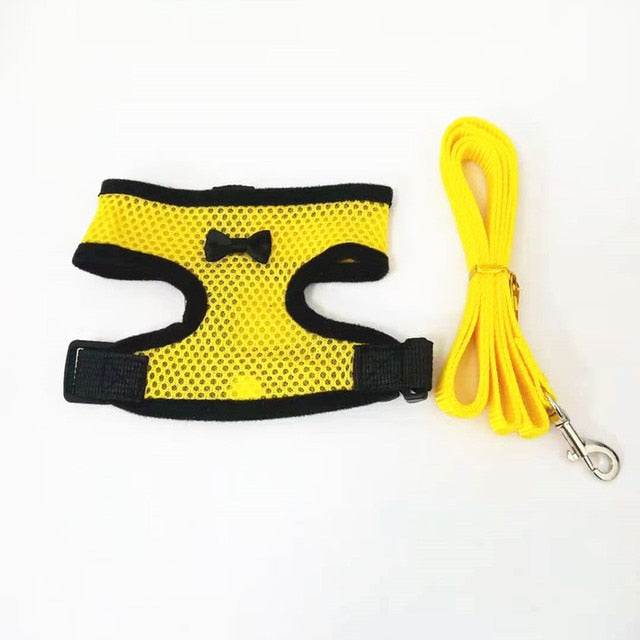 Mesh dog and cat harness - adjustable