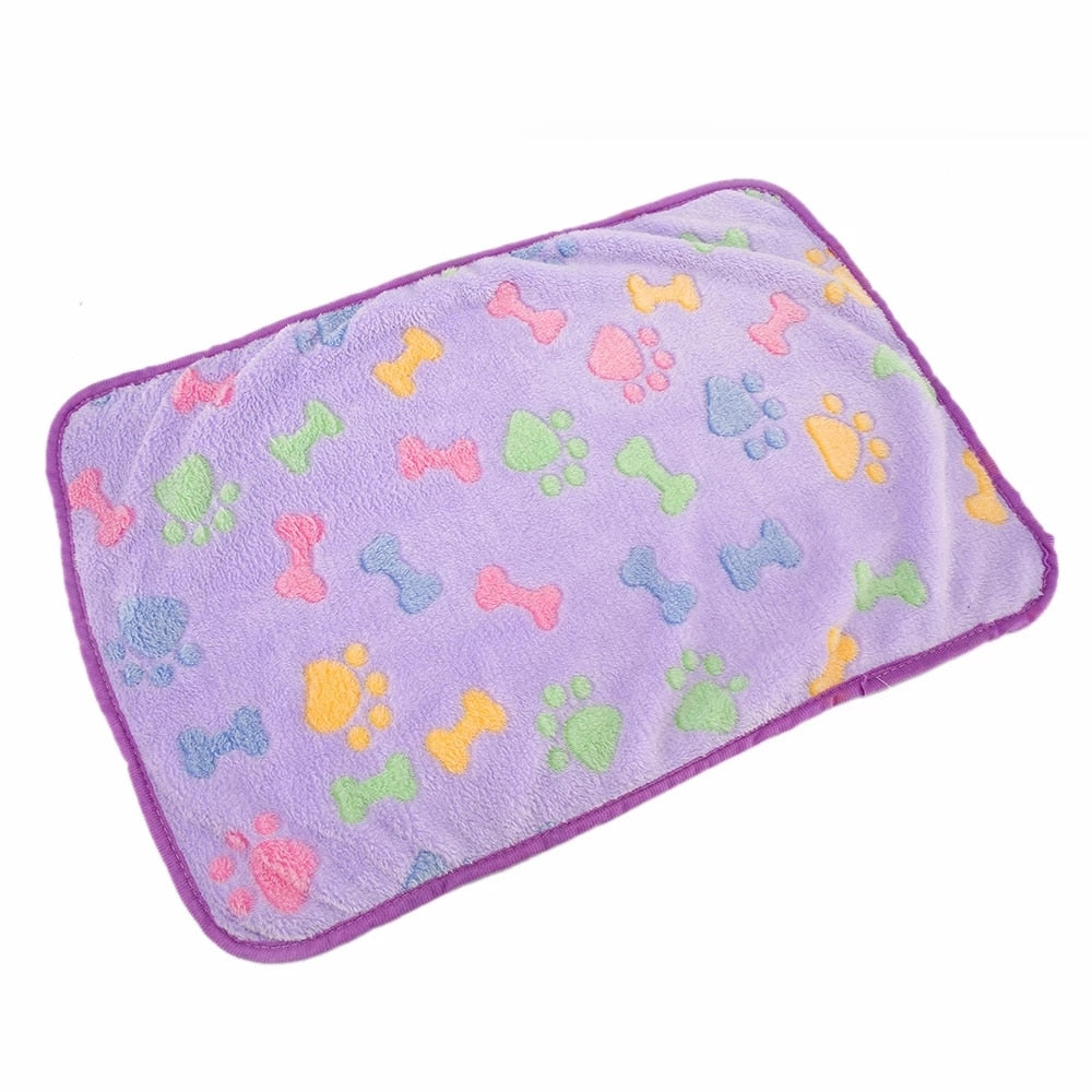 Blanket for dog and cat - in coral velvet, breathable and soft