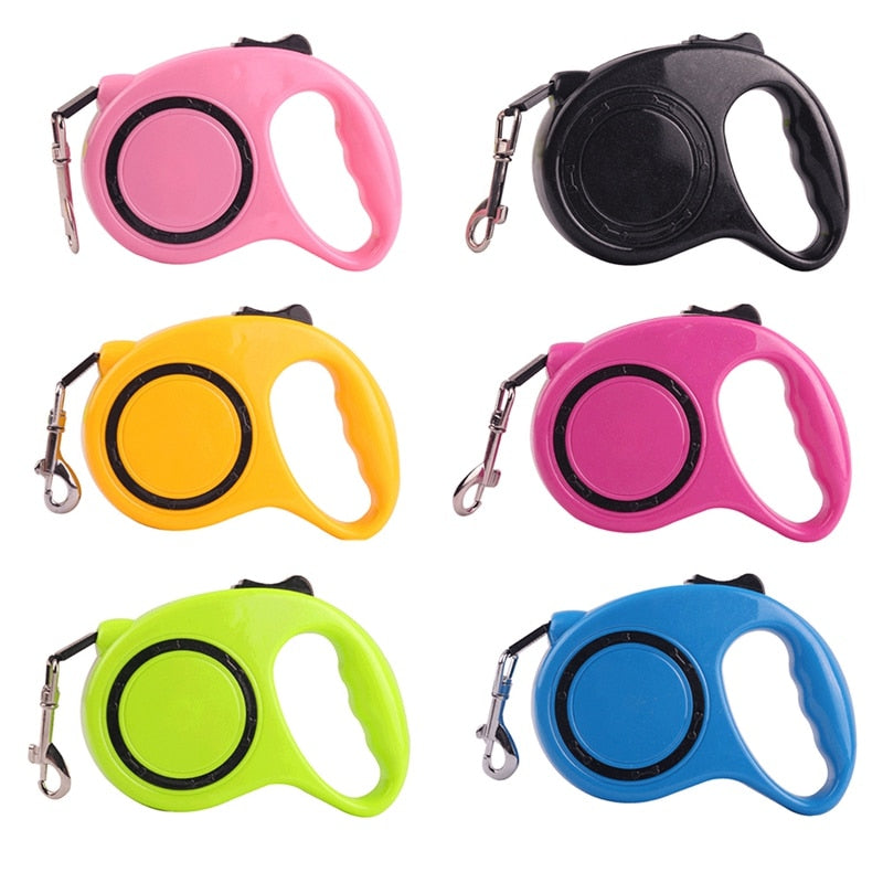 Retractable leash for dogs and cats - Made of nylon, suitable for medium to large sizes