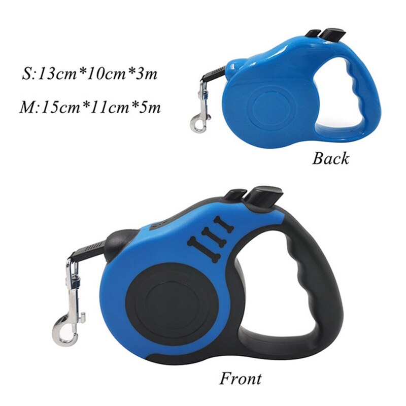 Retractable leash for dogs and cats - Made of nylon, suitable for medium to large sizes