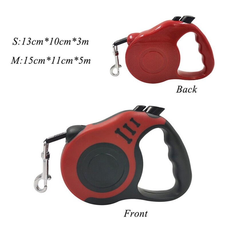 Retractable leash for dogs and cats - Made of nylon, suitable for medium to large sizes