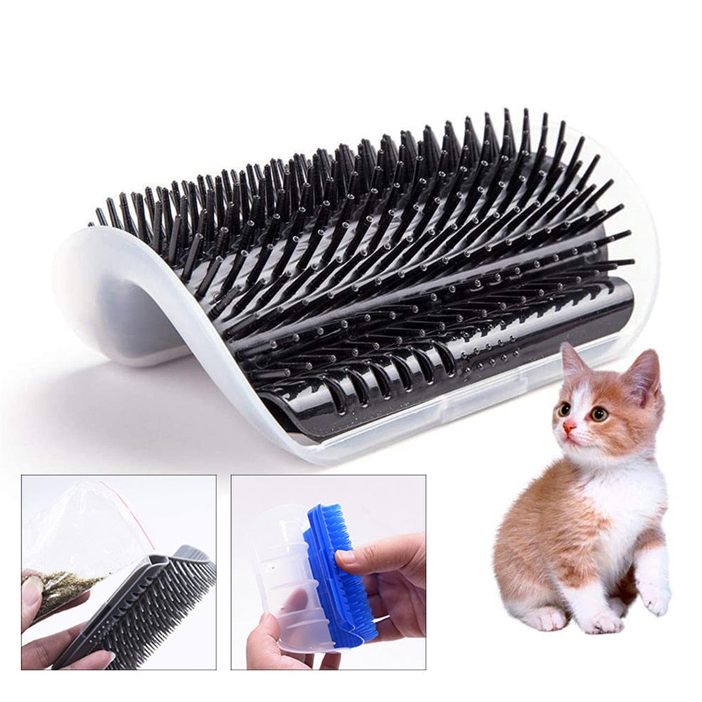 Brosse Auto-Brossage pour Chats - Massage & Peigne à Chatouilles