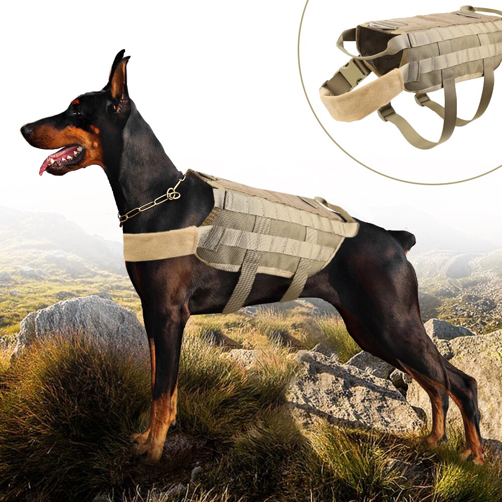 K9 Military Tactical Dog Harness - for small and large dogs