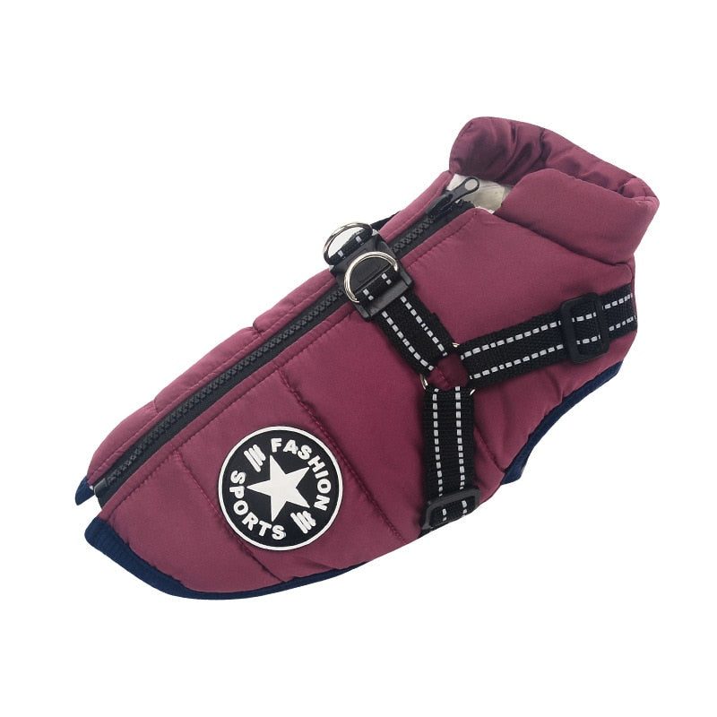 Manteau d'hiver imperméable pour chiens de petite et grande taille