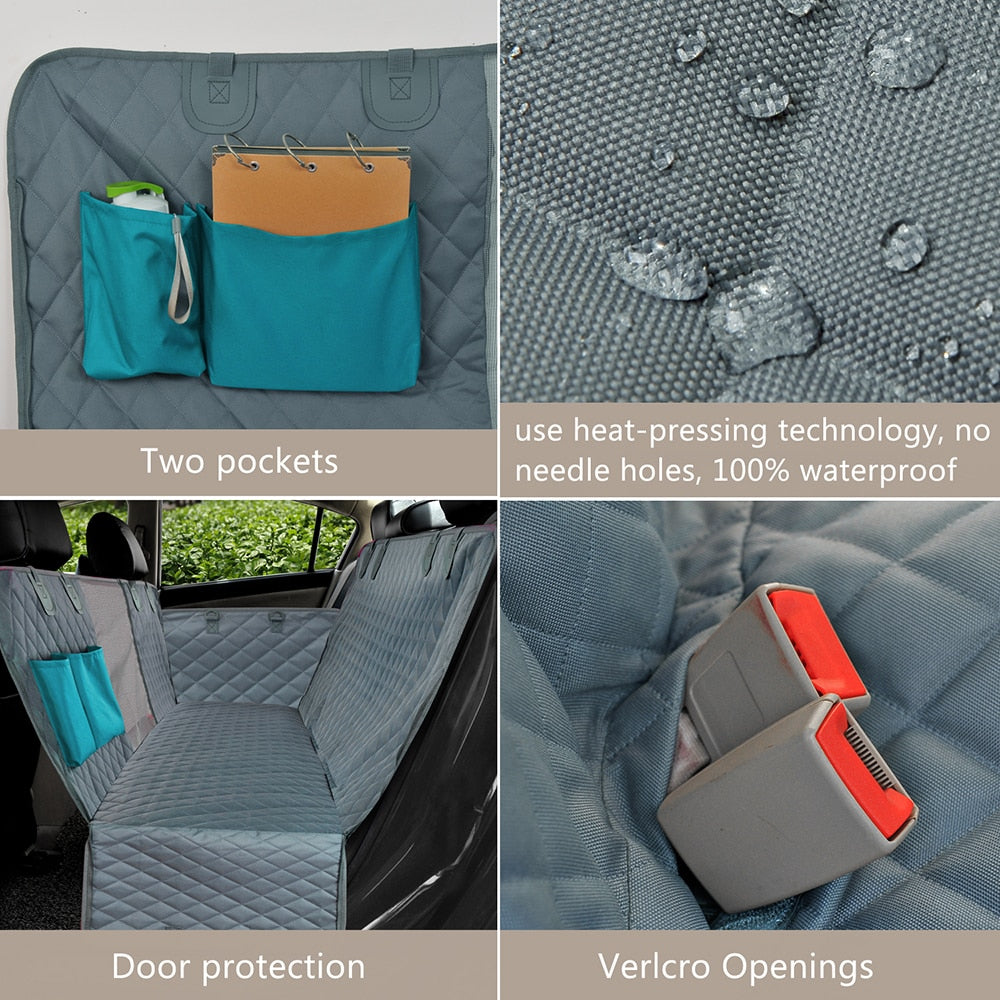 VIEFIN dog car seat cover: 100% waterproof, breathable all seasons and all breeds of dogs