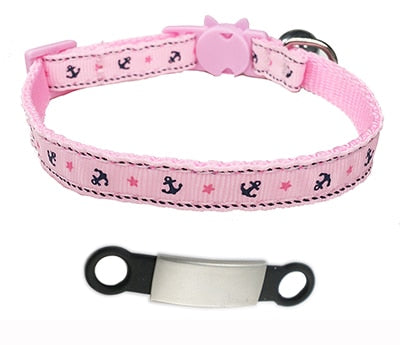 Kitten and cat collar with engraving