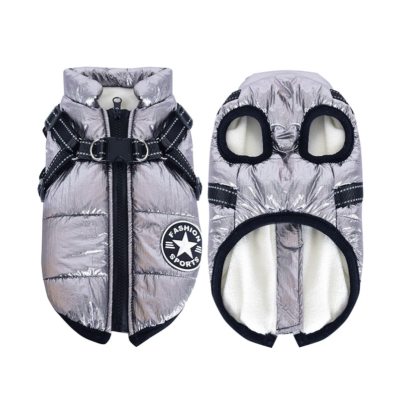 Manteau d'hiver imperméable pour chiens de petite et grande taille