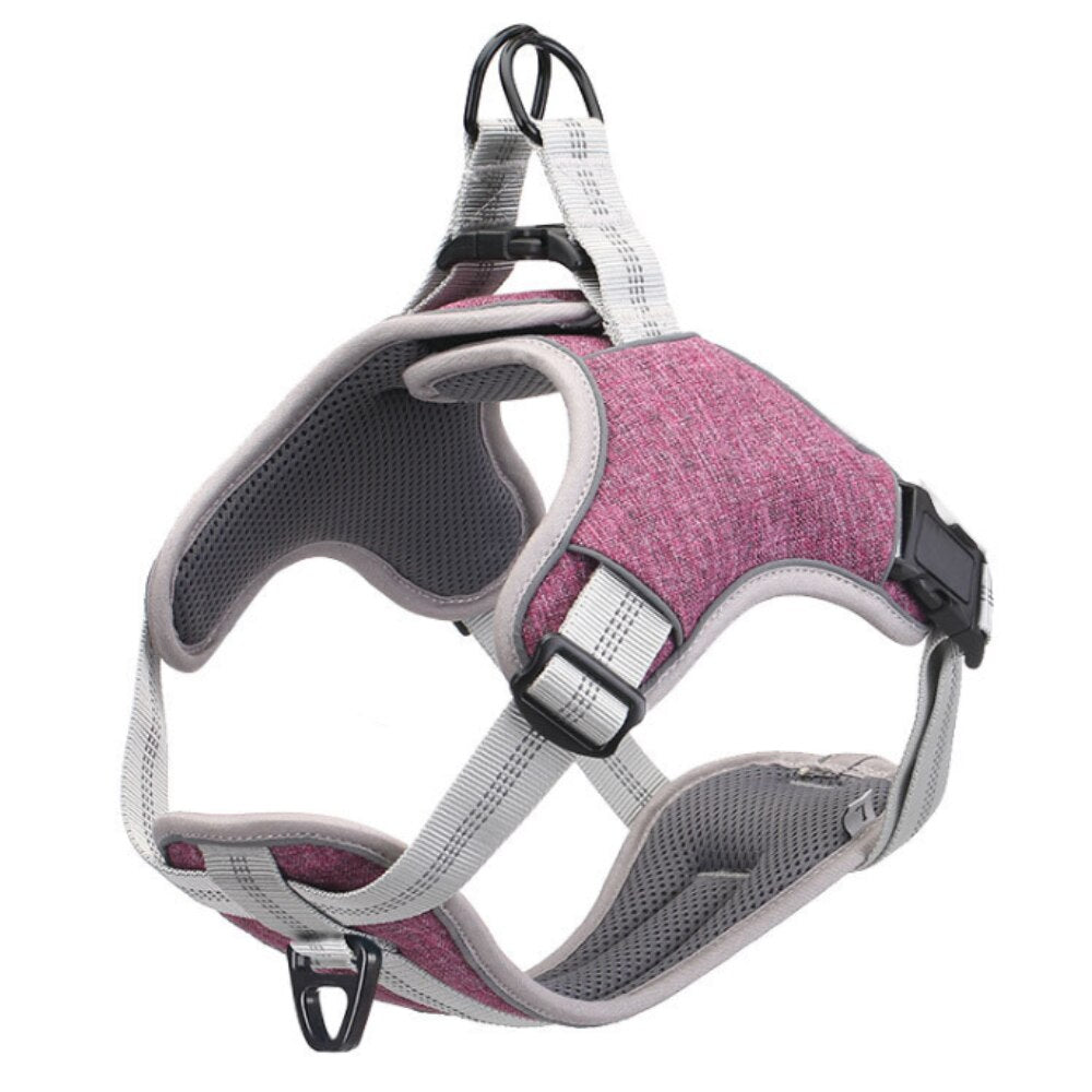 Reflective nylon dog harness - for small and large dogs