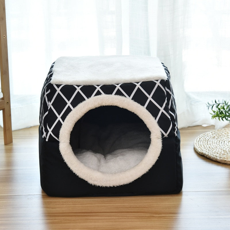 Bed house for cat or small dog - Soft, warm and comfortable