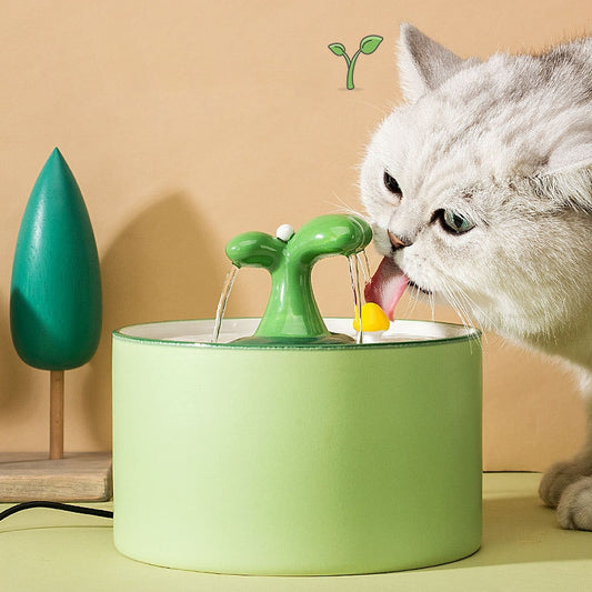 Ceramic water fountain 1 / 1.5 Liters for cats and small dogs 