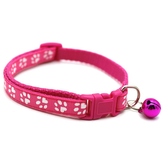 Colorful cat collar with bell - Adjustable and practical