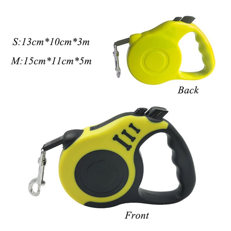 Retractable leash for dogs and cats - Made of nylon, suitable for medium to large sizes