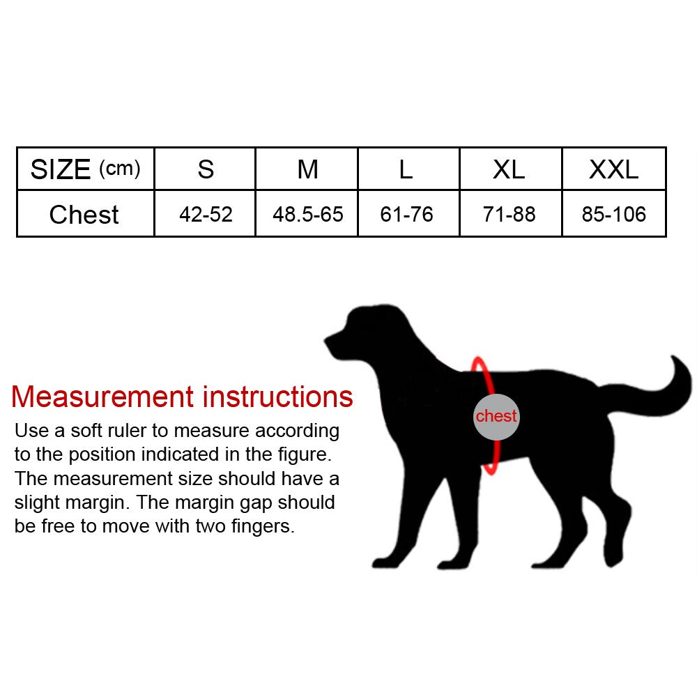 Reflective nylon dog harness - for small and large dogs