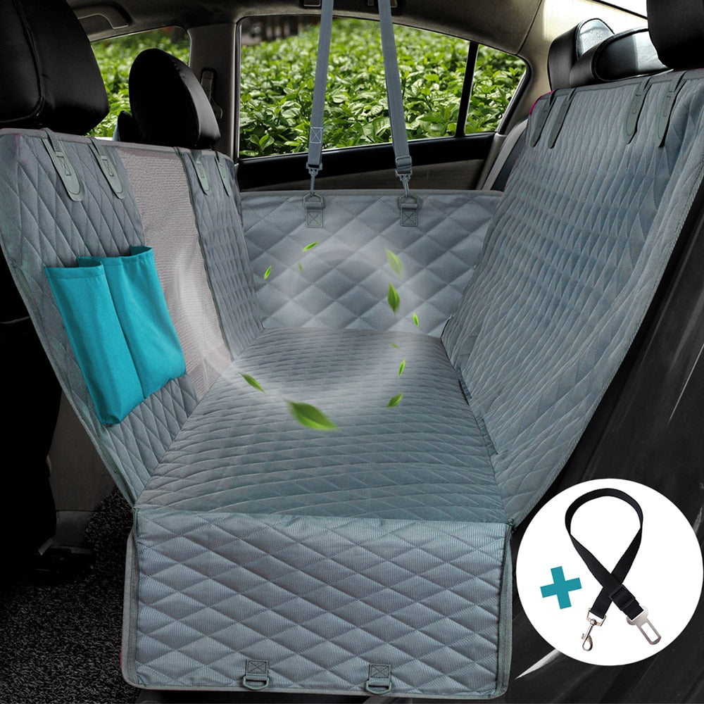 VIEFIN dog car seat cover: 100% waterproof, breathable all seasons and all breeds of dogs
