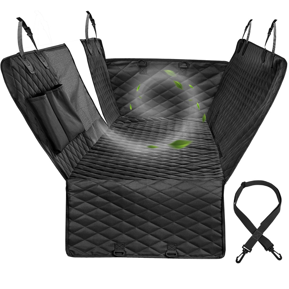 VIEFIN dog car seat cover: 100% waterproof, breathable all seasons and all breeds of dogs