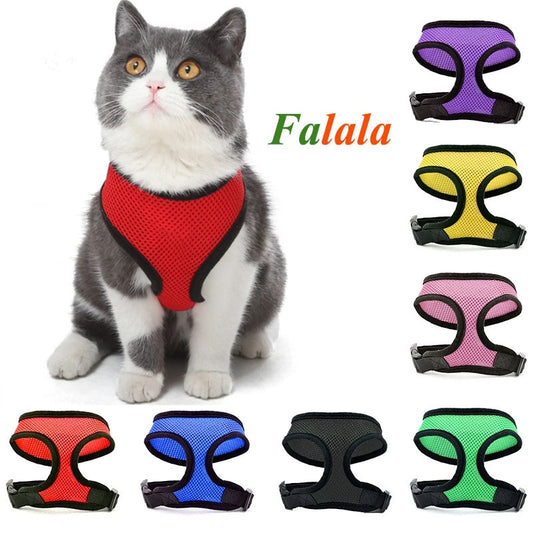Mesh dog and cat harness - adjustable