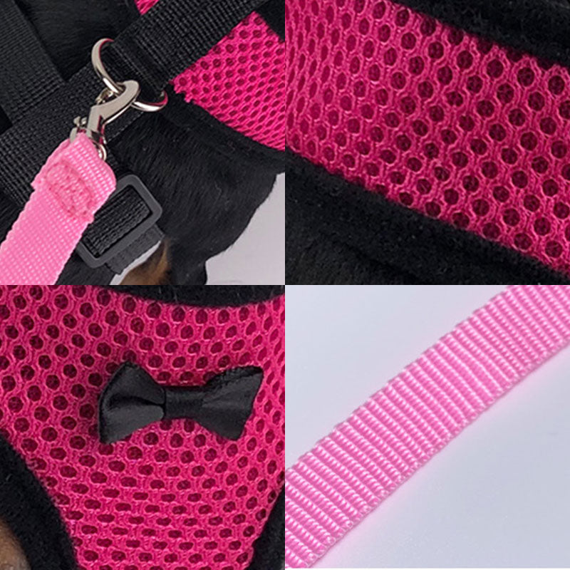 Mesh dog and cat harness - adjustable