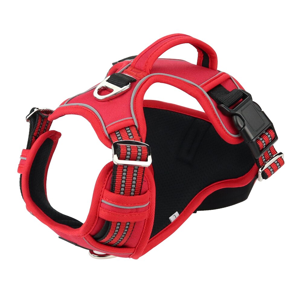 Dog harness - Oxford 1000D, reflective and with handle