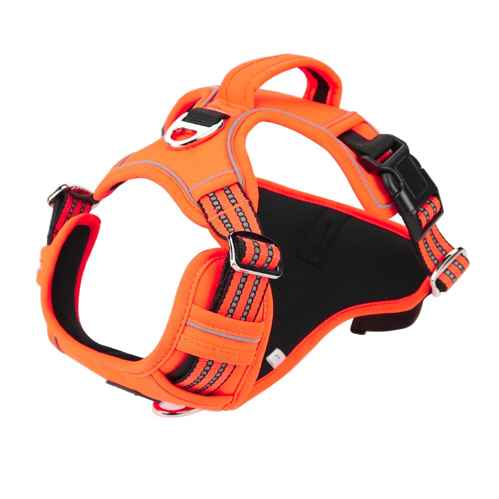 Dog harness - Oxford 1000D, reflective and with handle