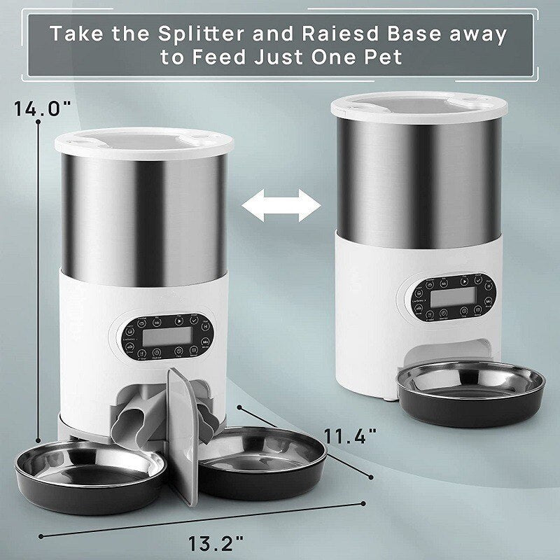 Automatic bowl - double stainless steel bowl