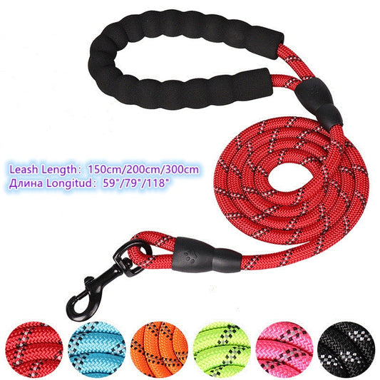 Leash for dog and cat adjustable - 150 / 200 / 300 cm - carabiner