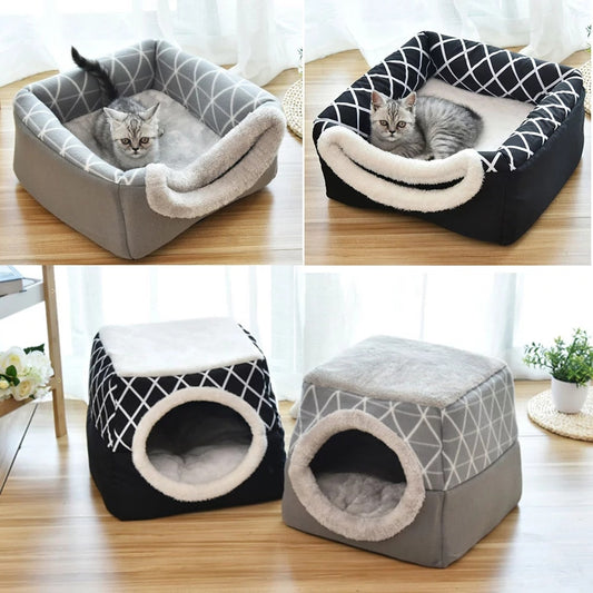 Bed house for cat or small dog - Soft, warm and comfortable