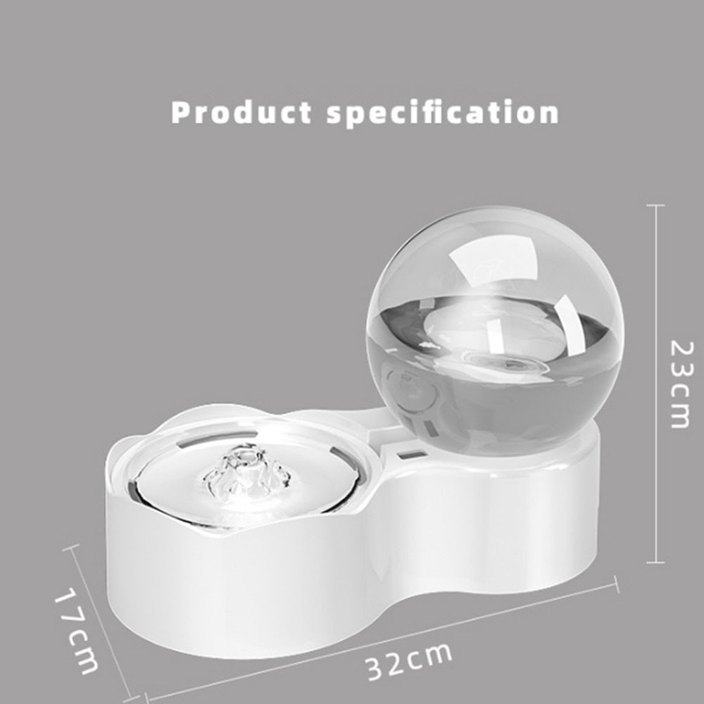 All-in-1 automatic fountain - food-safe plastic - 2.3 Liters