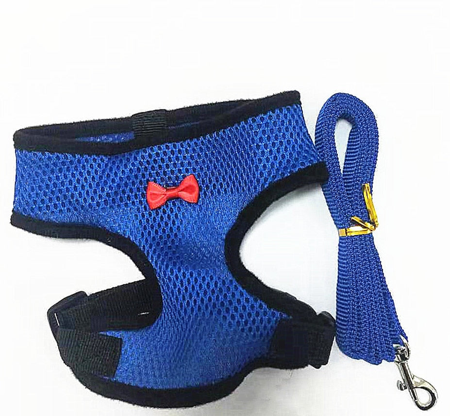 Mesh dog and cat harness - adjustable