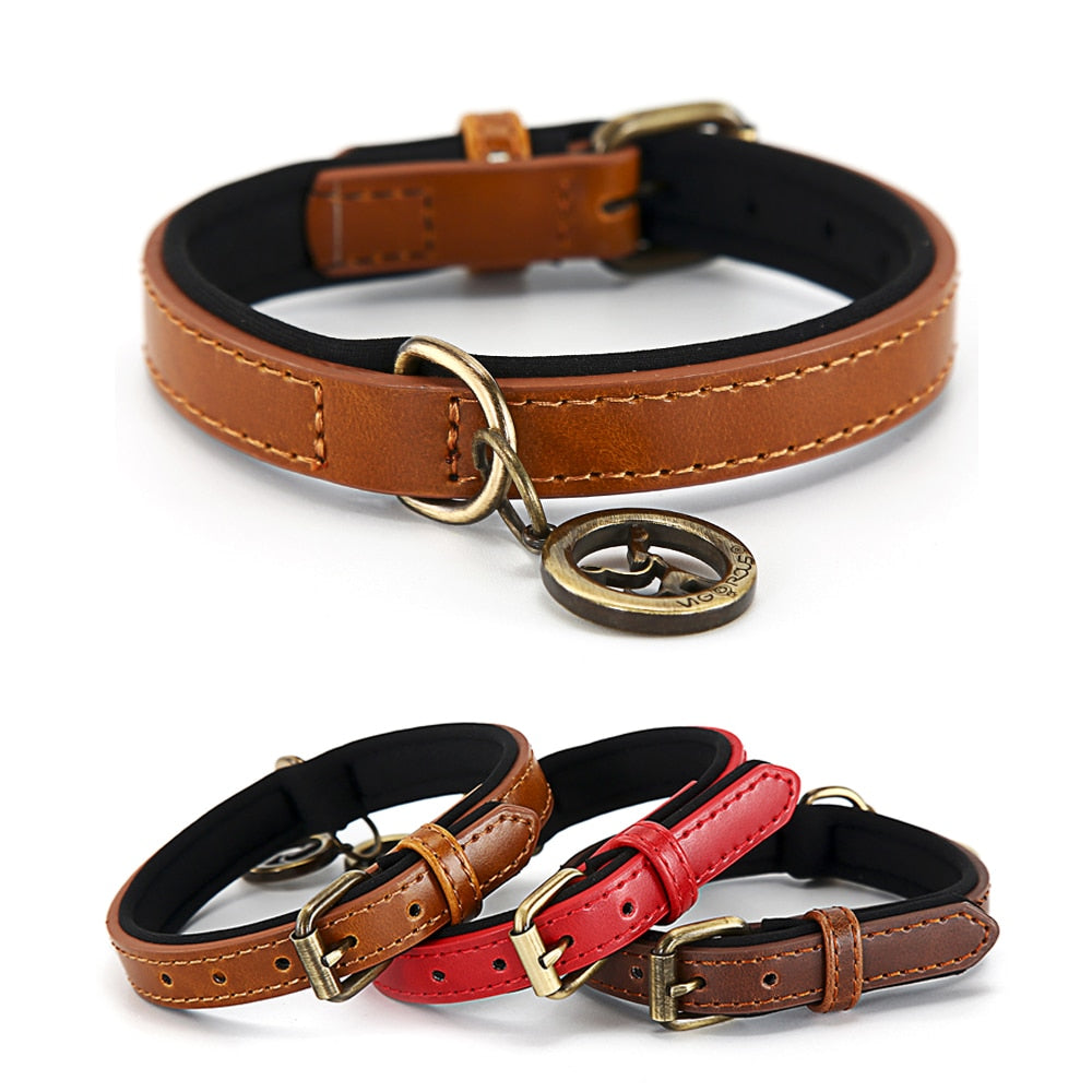 PU Leather Dog Collar - Durable and Stylish