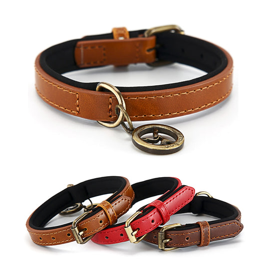 PU Leather Dog Collar - Durable and Stylish