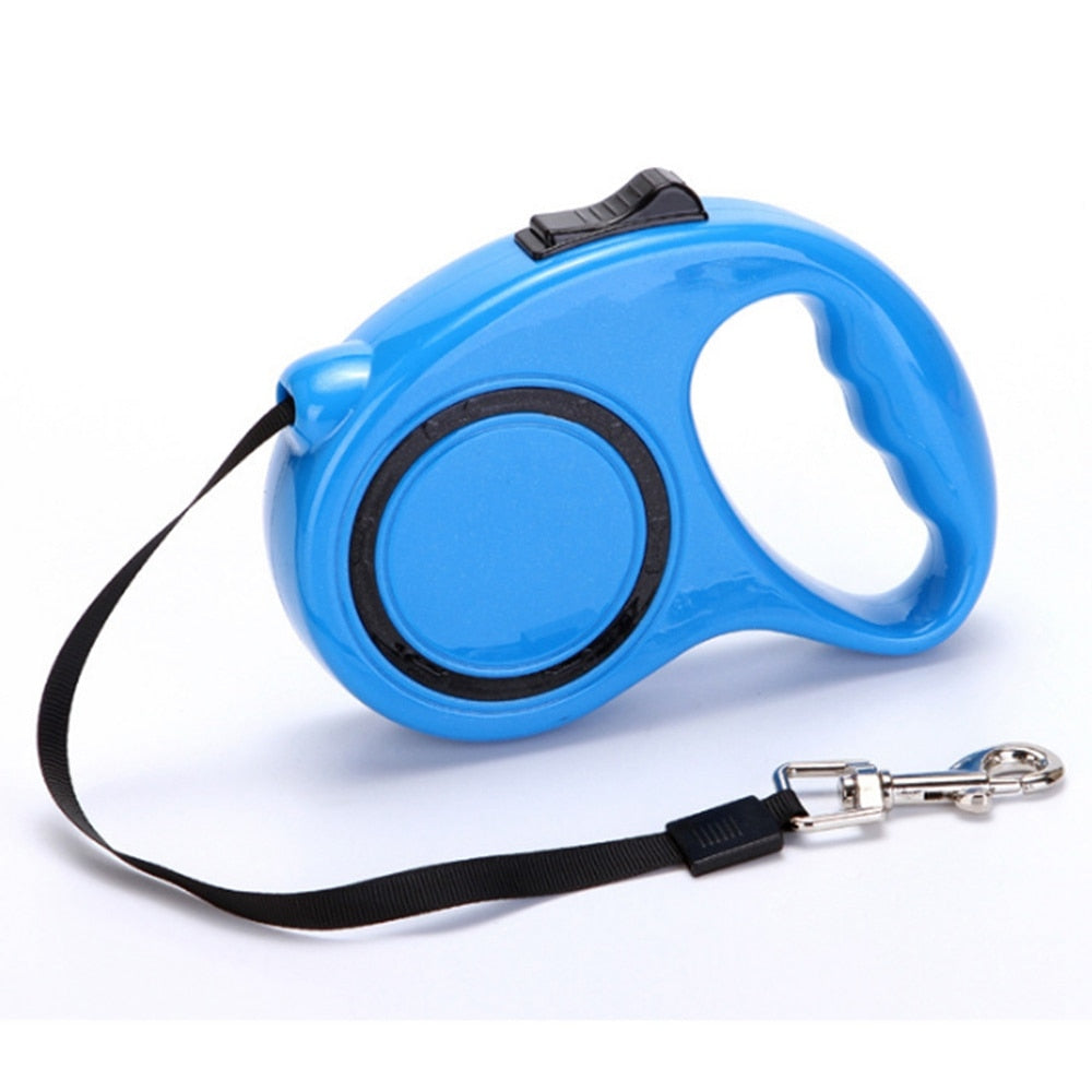 Retractable leash for dogs and cats - Made of nylon, suitable for medium to large sizes
