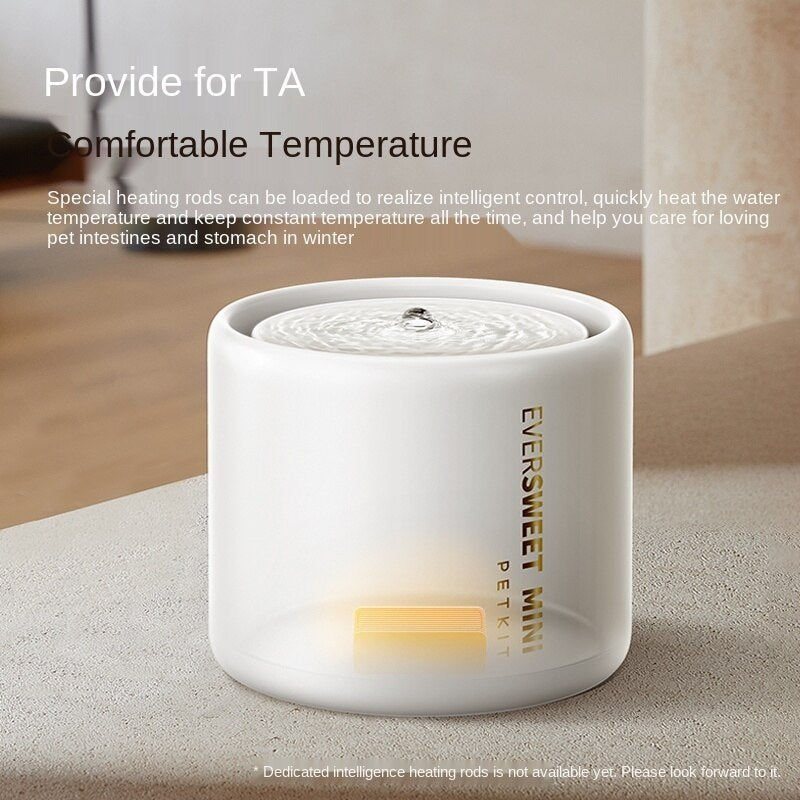 Smart fountain - Petkit - ceramic - 1.2 Liters - control application - cat and small dog