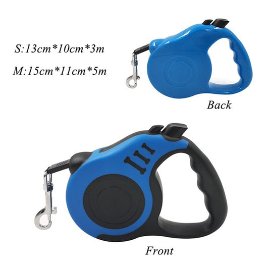 Retractable leash for dogs and cats - Made of nylon, suitable for medium to large sizes
