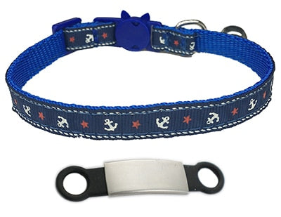 Kitten and cat collar with engraving