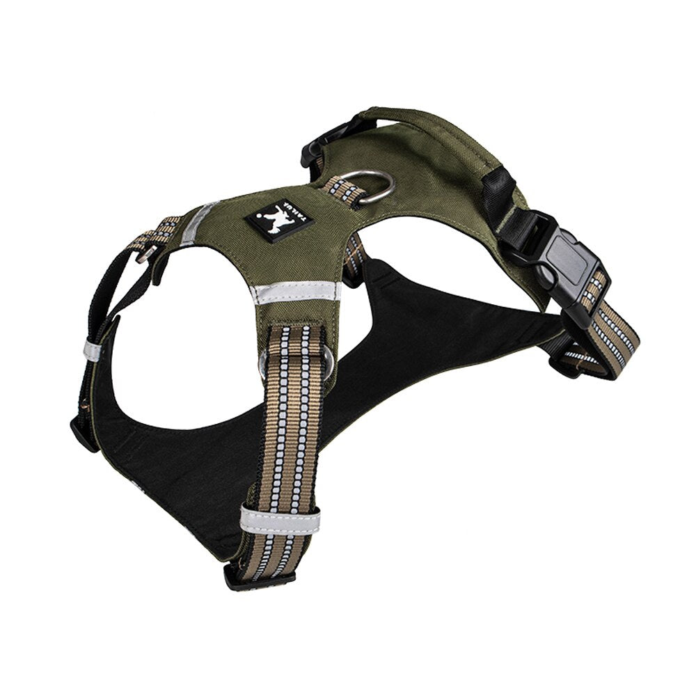 Reflective Nylon K9 Harness - with Adjustable Dog Straps - for Small and Large Dogs