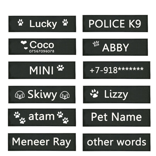 Set of 2 Customizable Velcro Patches