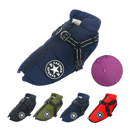 Manteau d'hiver imperméable pour chiens de petite et grande taille