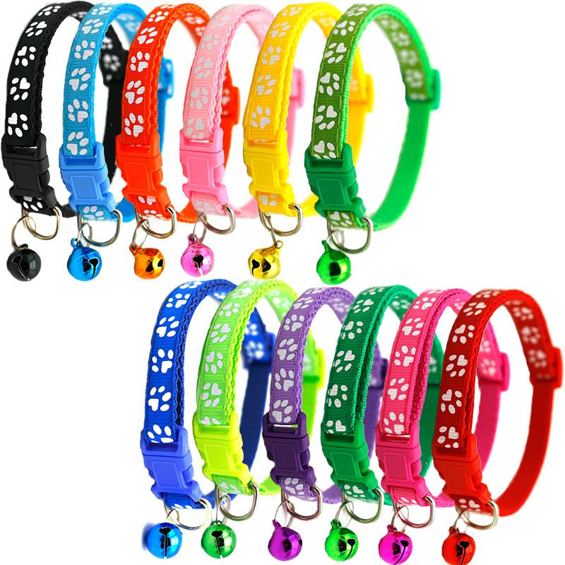 Colorful cat collar with bell - Adjustable and practical