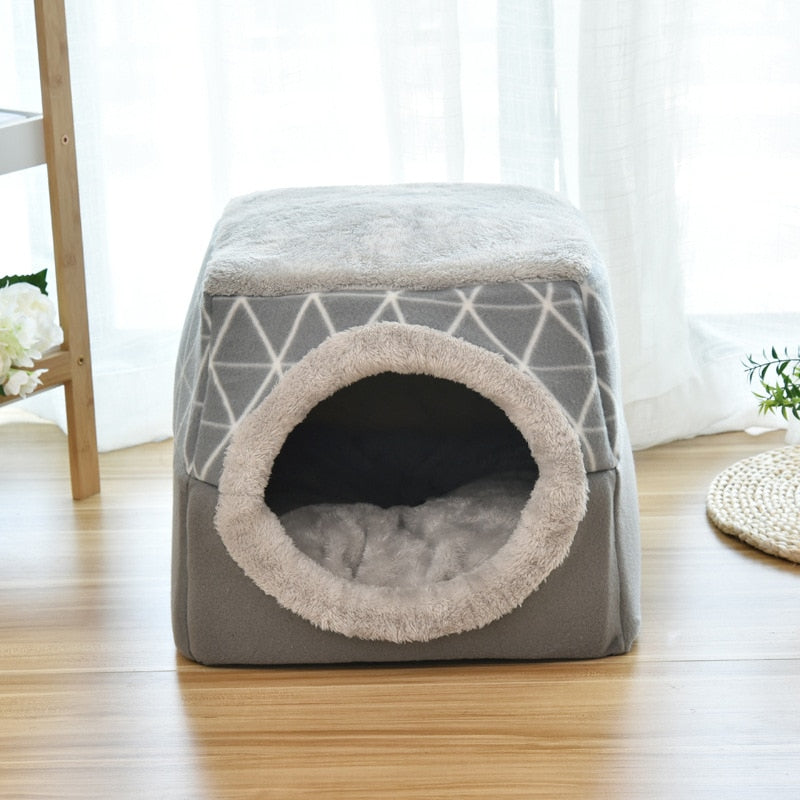 Bed house for cat or small dog - Soft, warm and comfortable