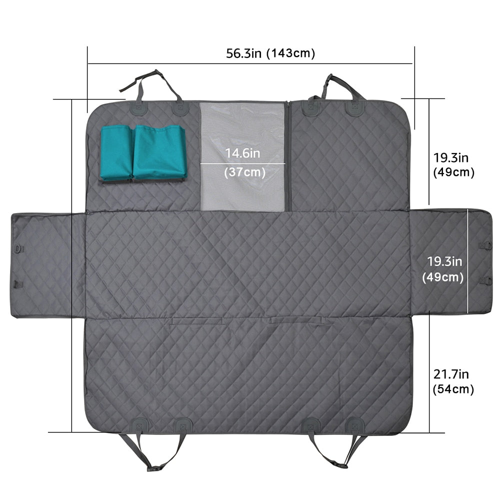 VIEFIN dog car seat cover: 100% waterproof, breathable all seasons and all breeds of dogs