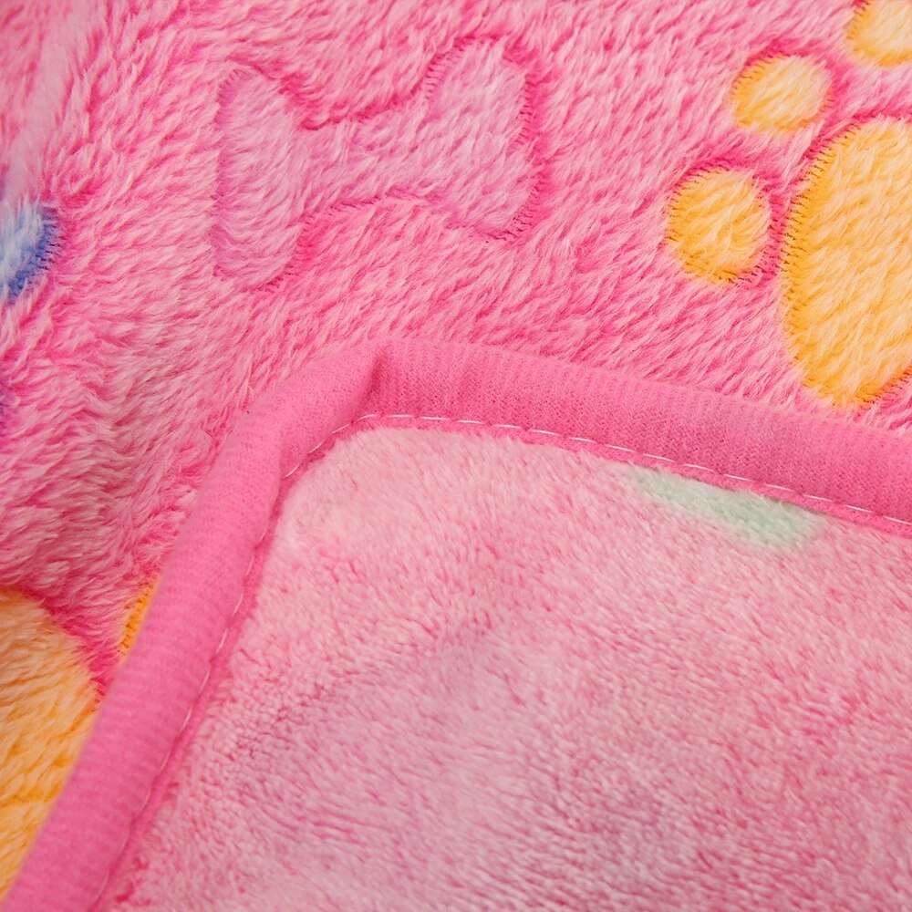 Blanket for dog and cat - in coral velvet, breathable and soft