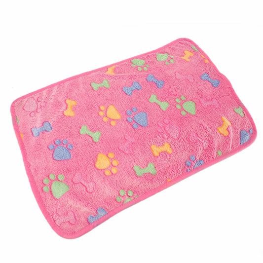 Blanket for dog and cat - in coral velvet, breathable and soft