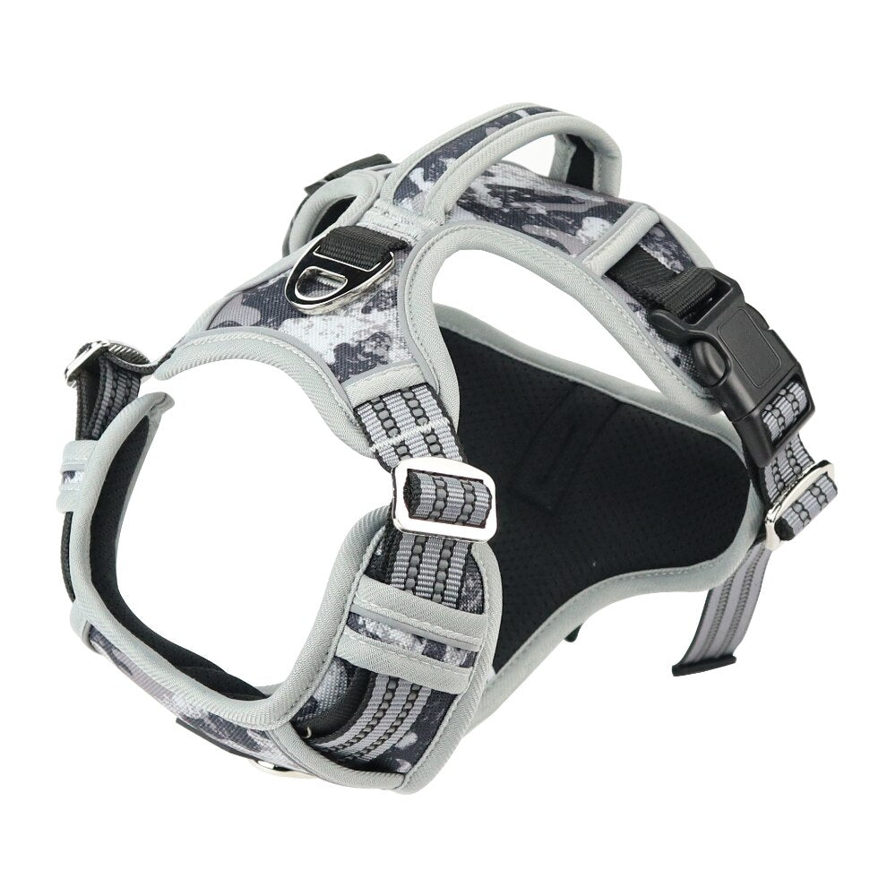 Dog harness - Oxford 1000D, reflective and with handle