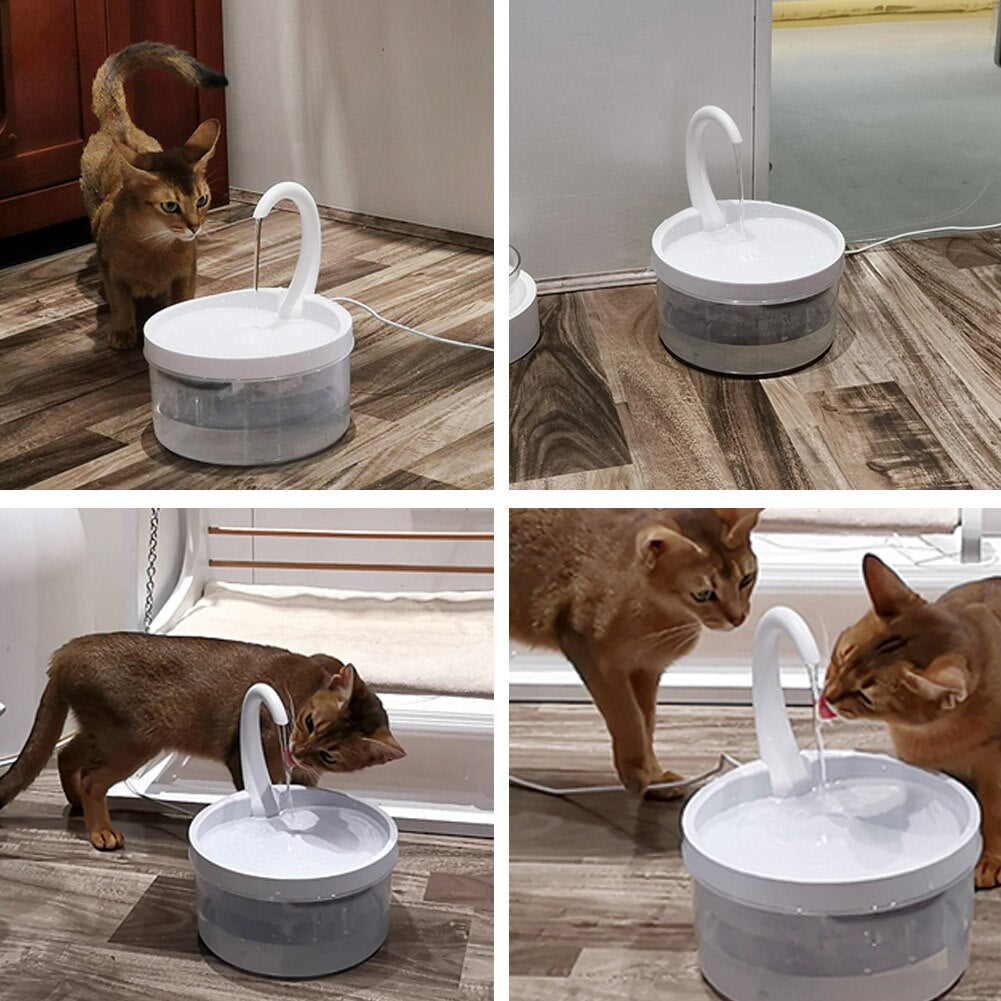 Food plastic swan spout flow fountain