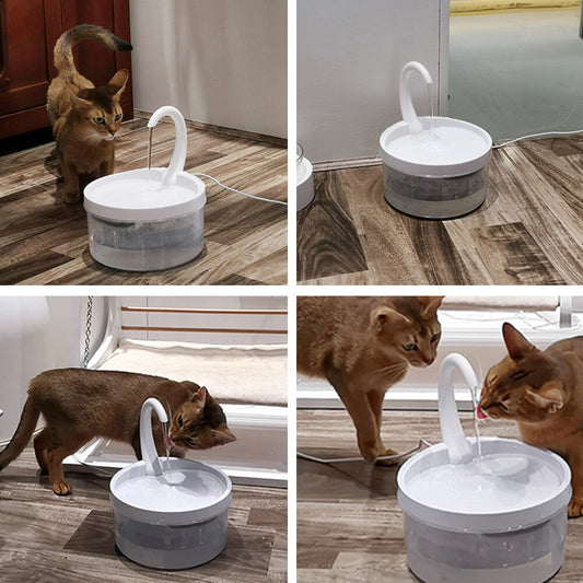 Food plastic swan spout flow fountain