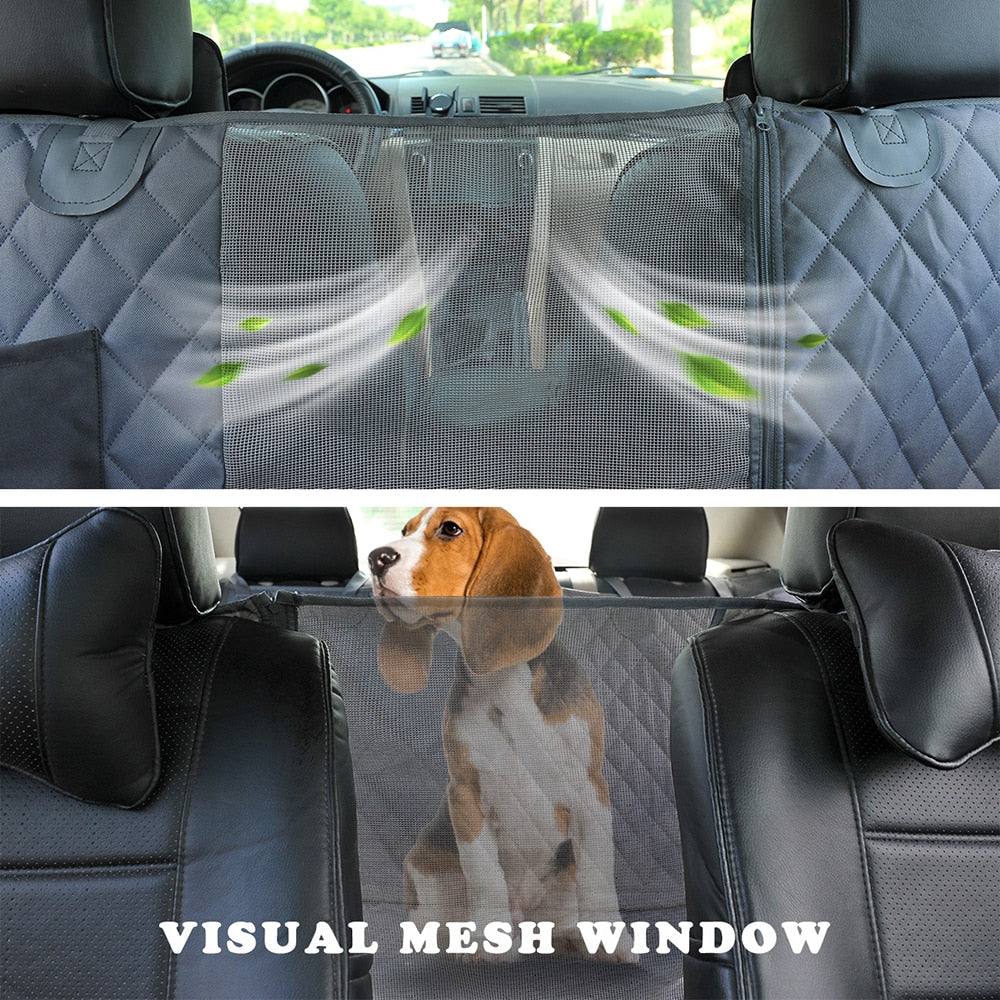 VIEFIN dog car seat cover: 100% waterproof, breathable all seasons and all breeds of dogs