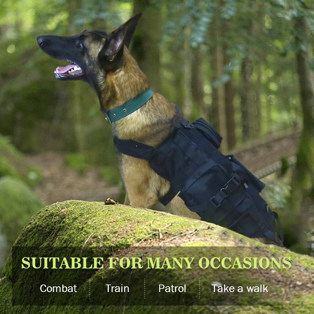 K9 Military Tactical Dog Harness - for small and large dogs
